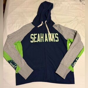 Women's Seahawks zip up hoodie